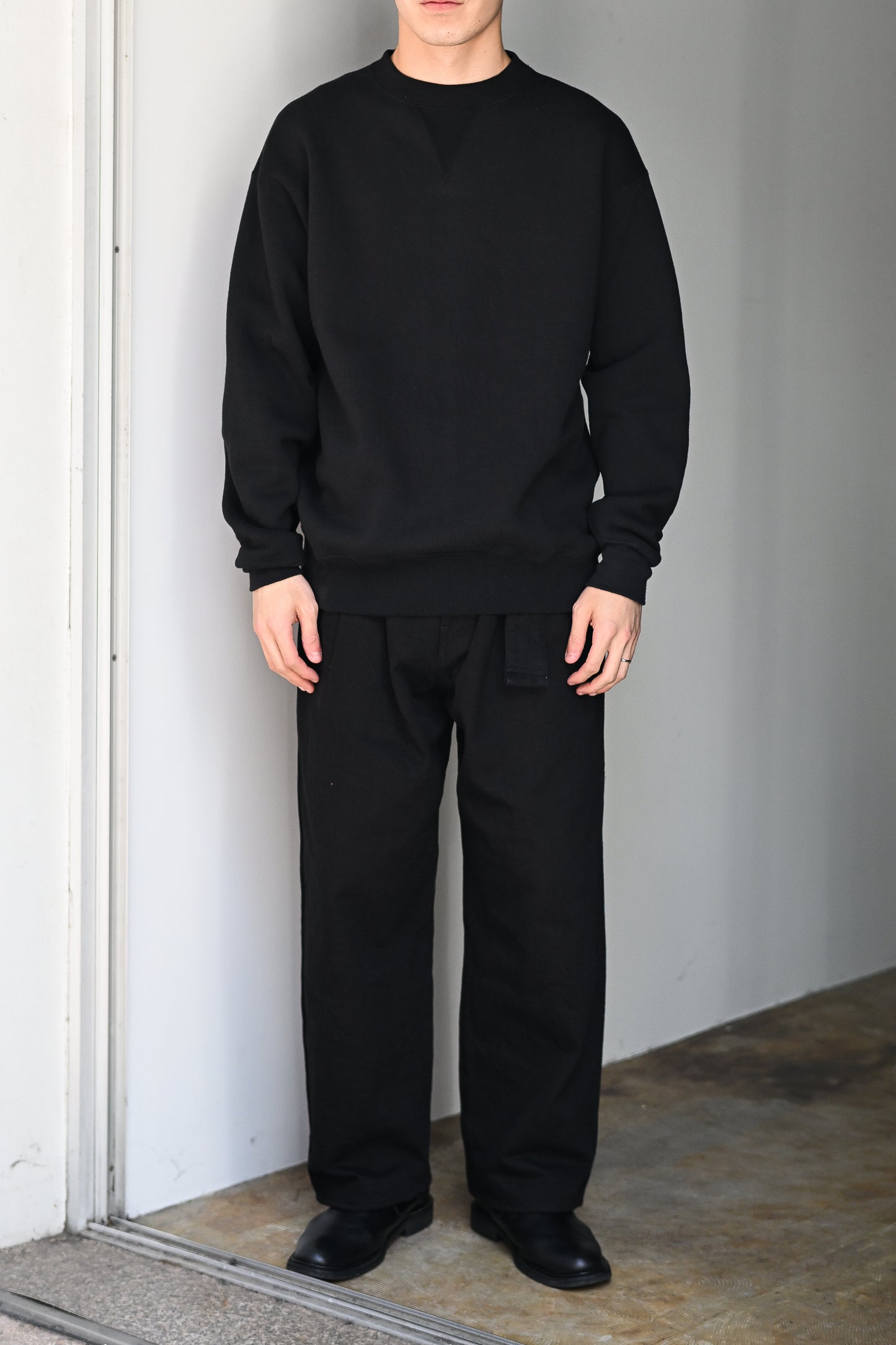 A.G.SPALDING & BROS / TRAINING SWEAT SHIRTS -BLACK