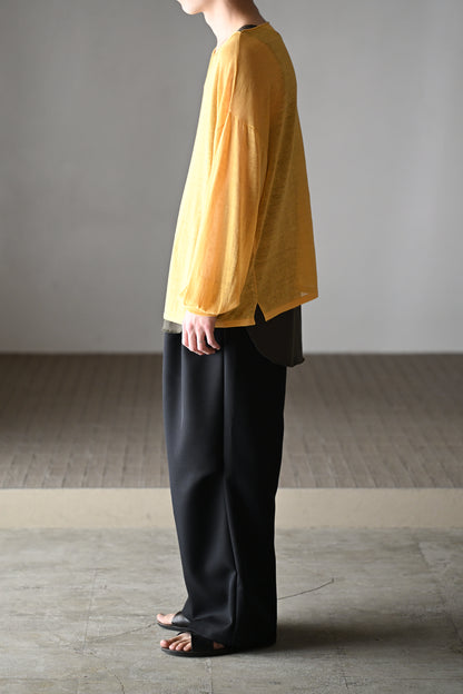 barbell object / knit po -YELLOW