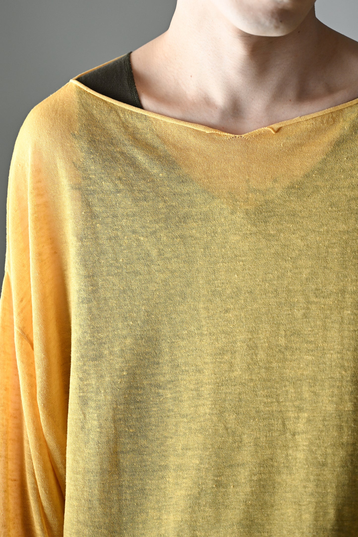 barbell object / knit po -YELLOW