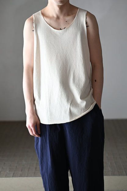 barbell object / liner top -ECRU