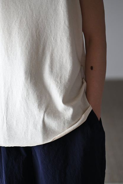 barbell object / liner top -ECRU