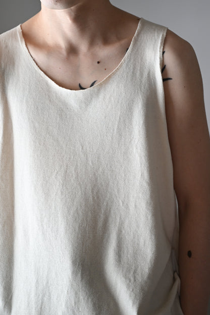 barbell object / liner top -ECRU