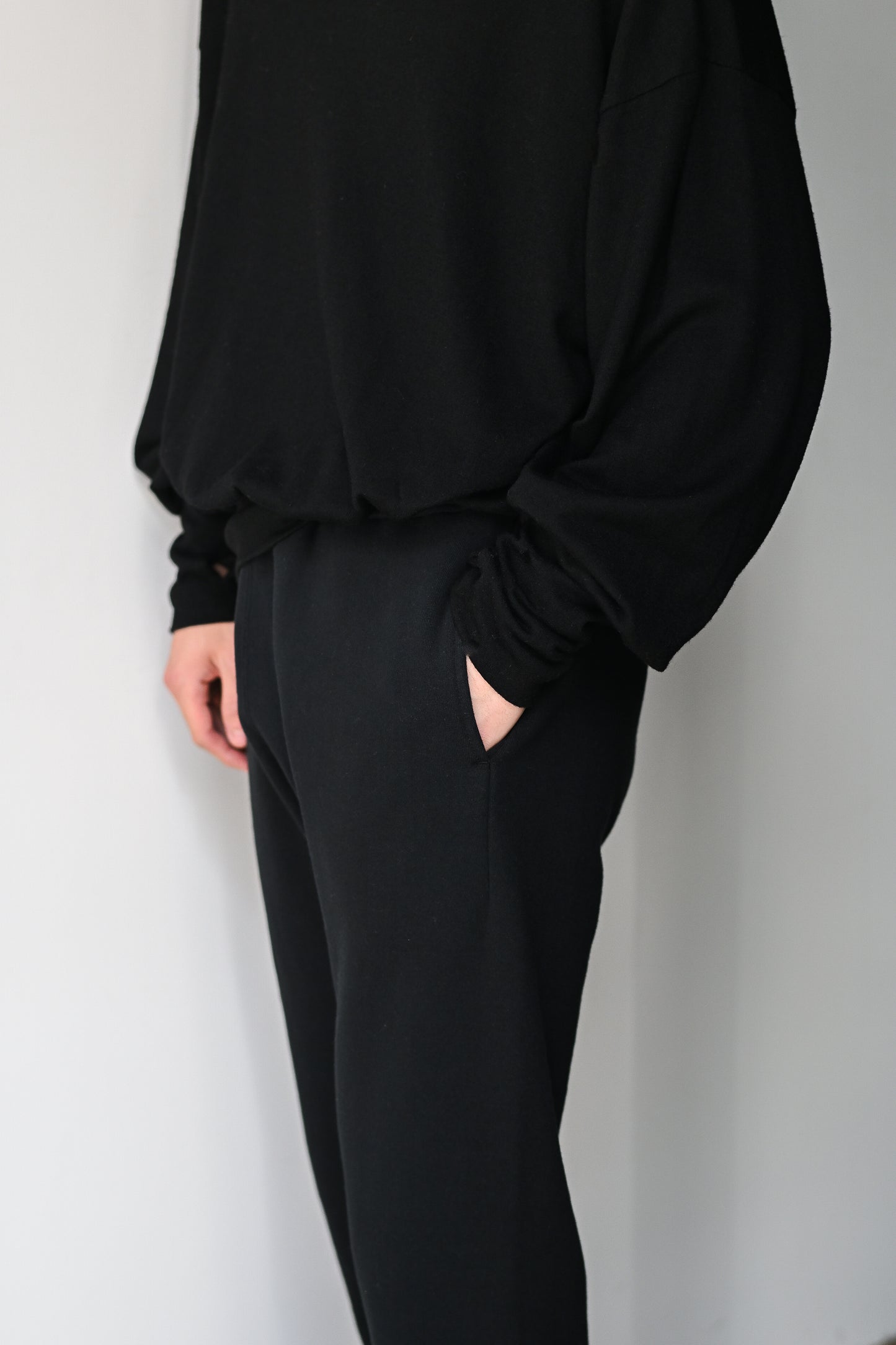 A.G.SPALDING & BROS / TRAINING SWEAT PANTS -BLACK