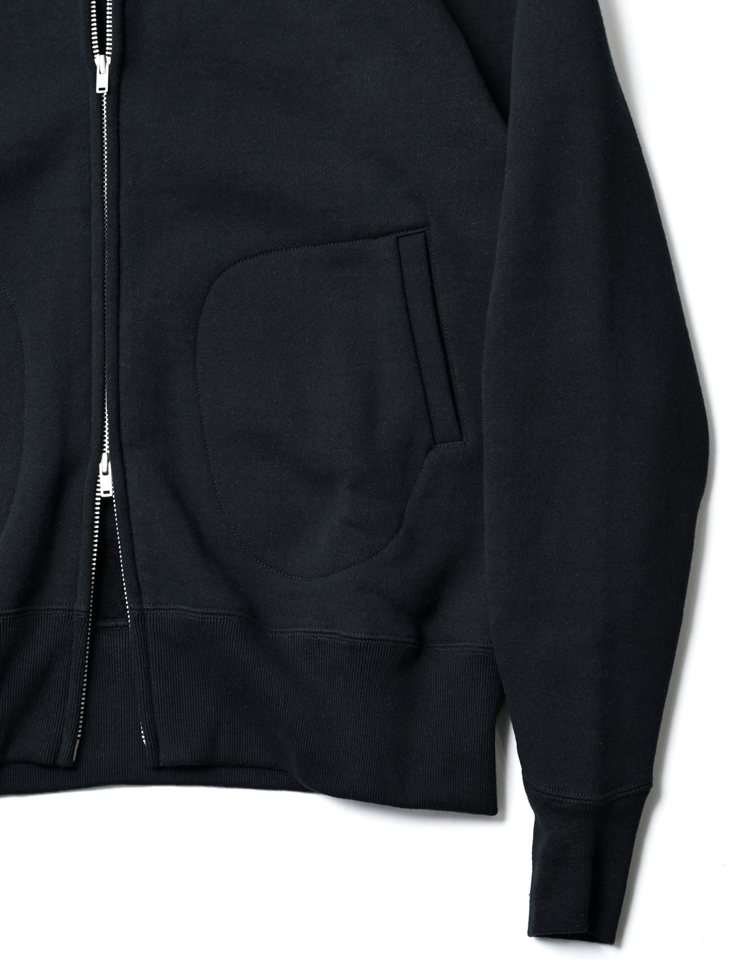 A.G.SPALDING & BROS / ZIP UP SWEAT HOODIE -BLACK