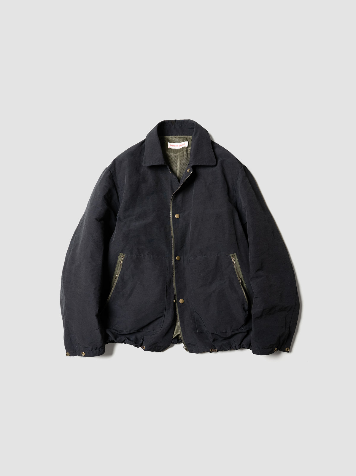 barbell object / coach jkt -BLACK