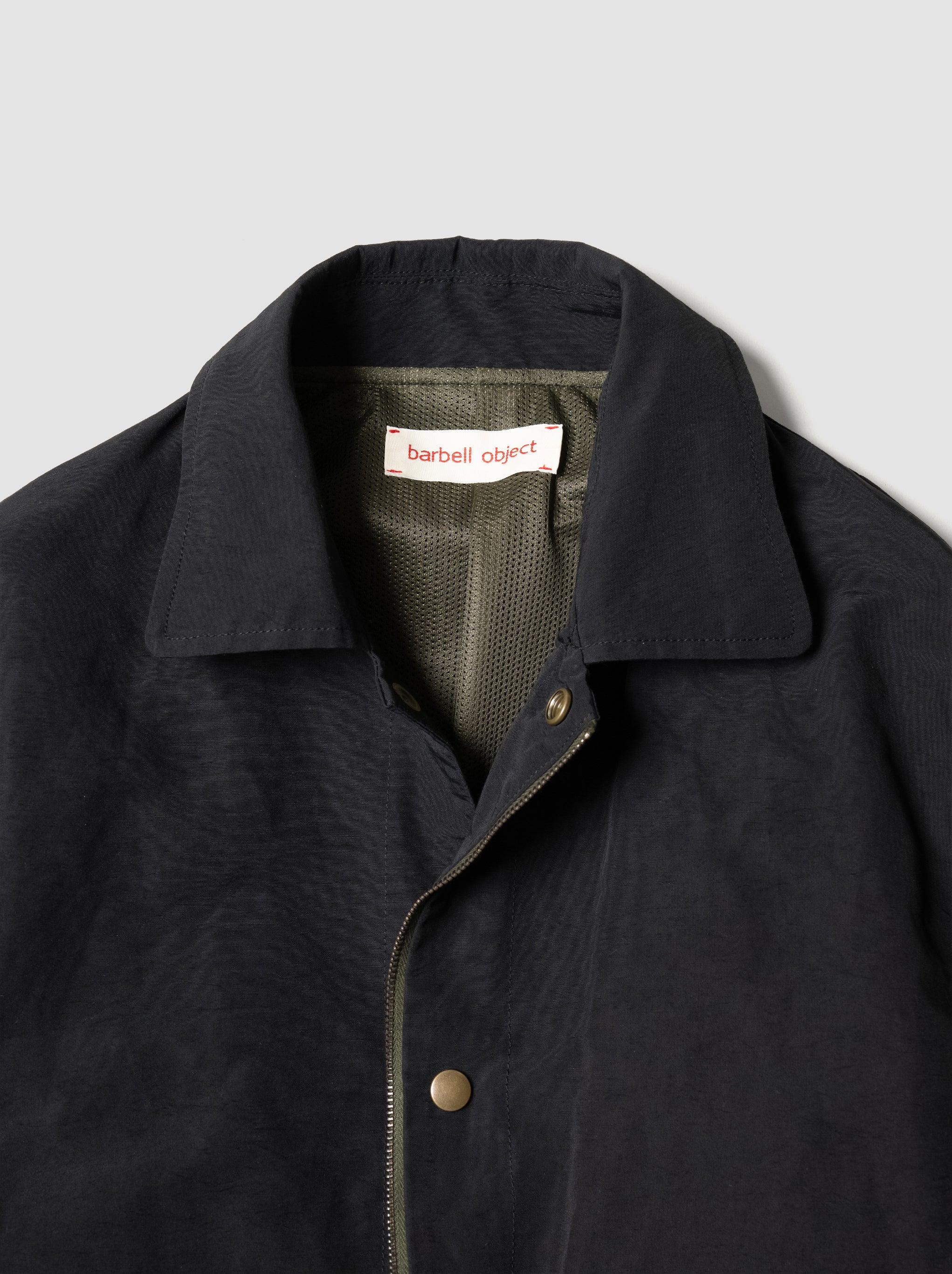 barbell object / coach jkt -BLACK