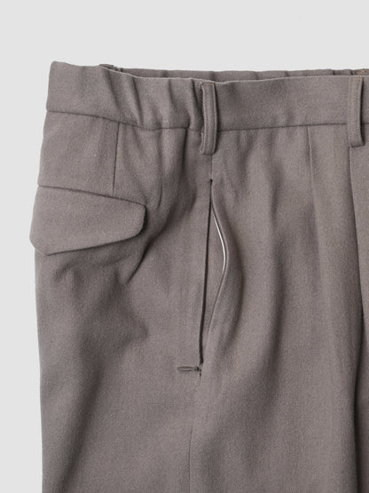 Afiit / 3TUCK WIDE EASY SLACKS -BEIGE