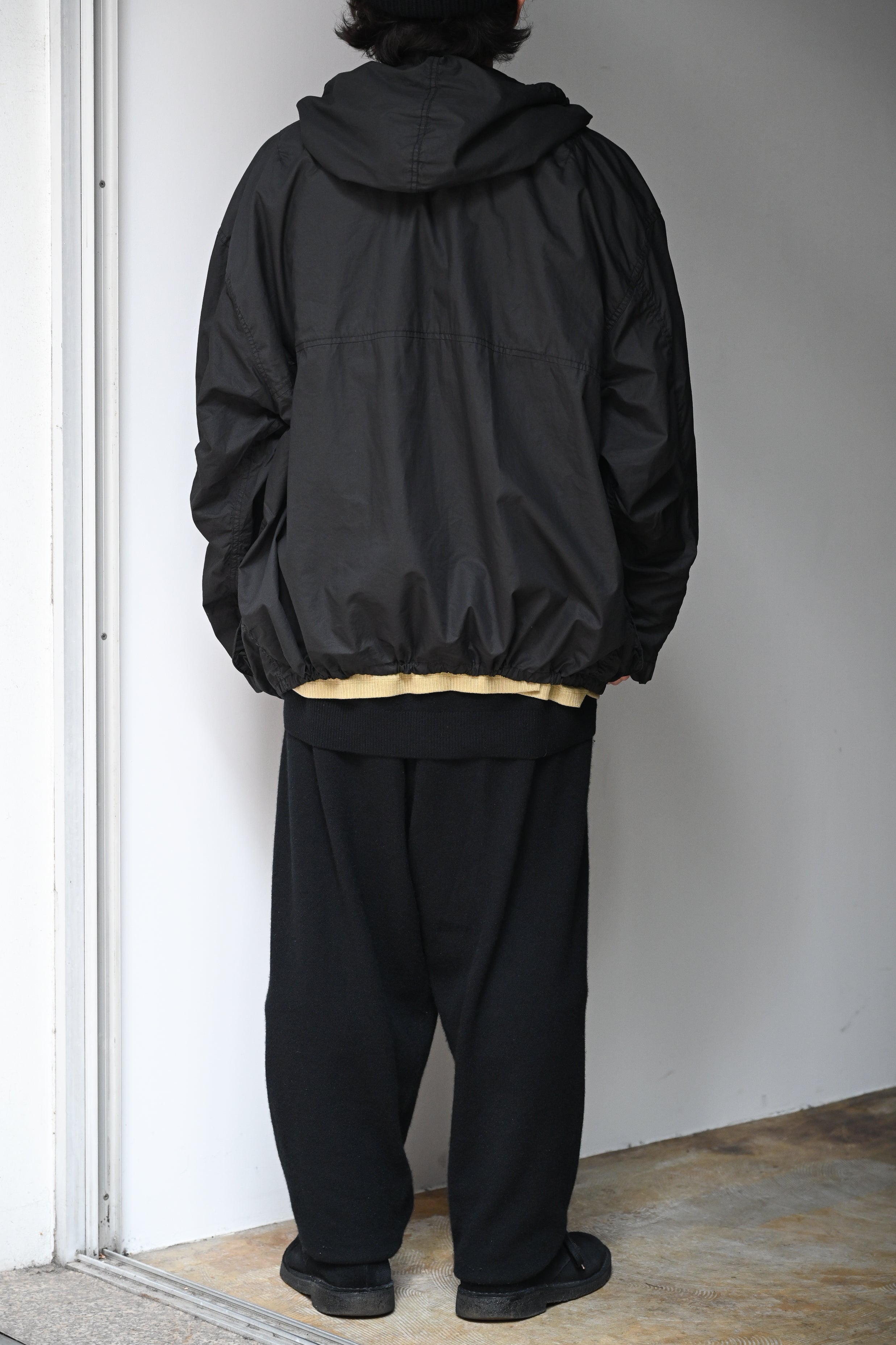 ANCELLM / HOODED FIELD SHIRT JACKET -BLACK – and father