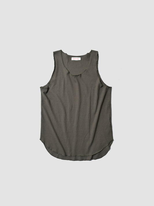 barbell object / liner top -KHAKI