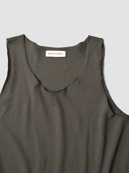 barbell object / liner top -KHAKI