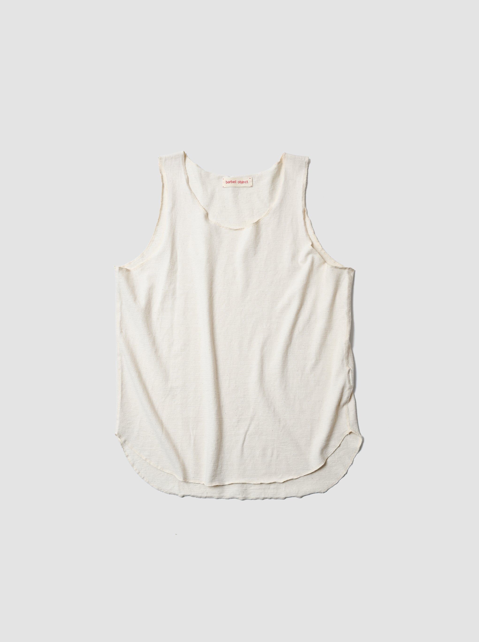 barbell object / liner top -ECRU