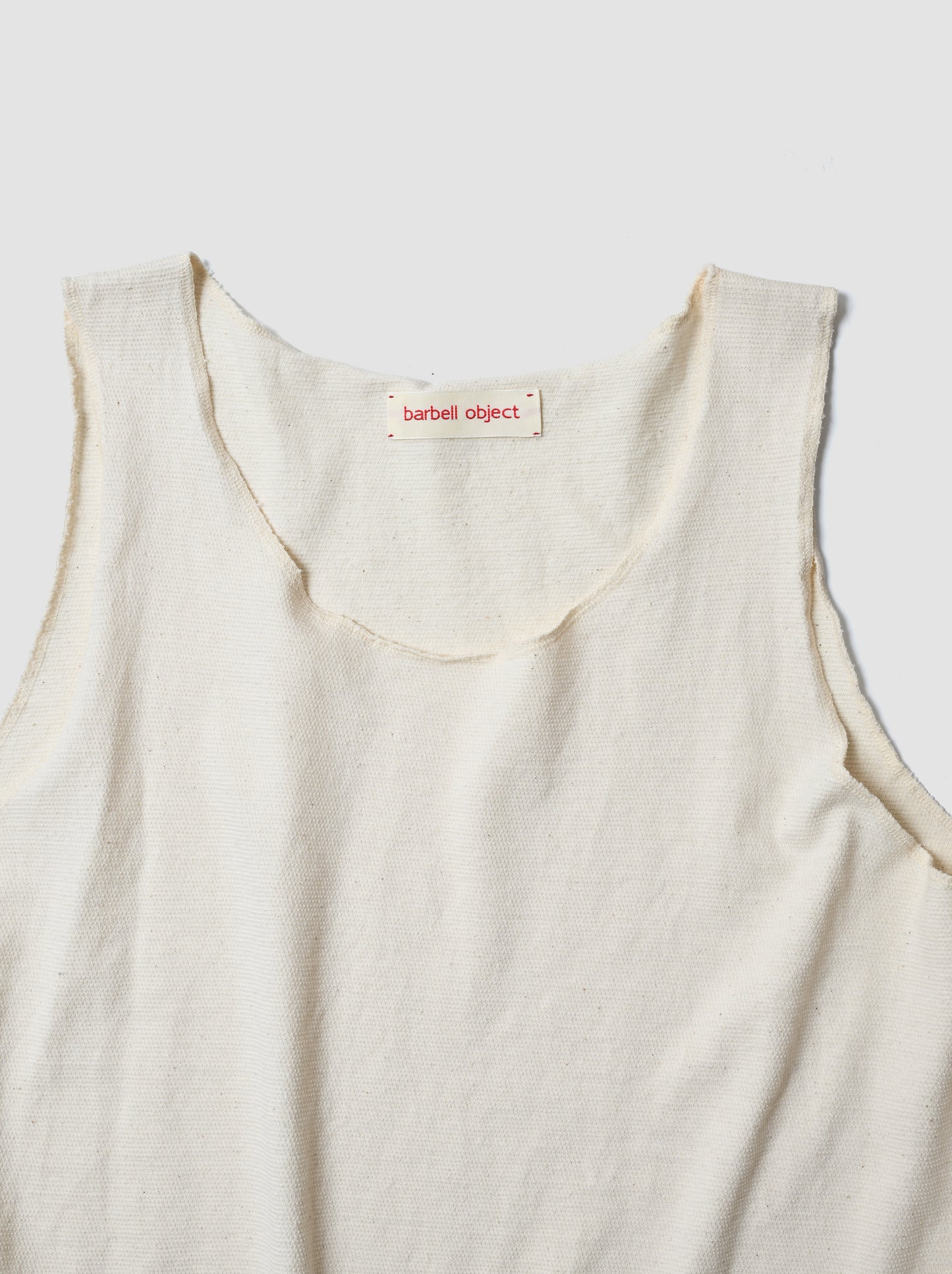 barbell object / liner top -ECRU