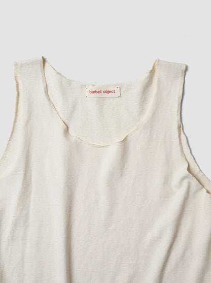 barbell object / liner top -ECRU