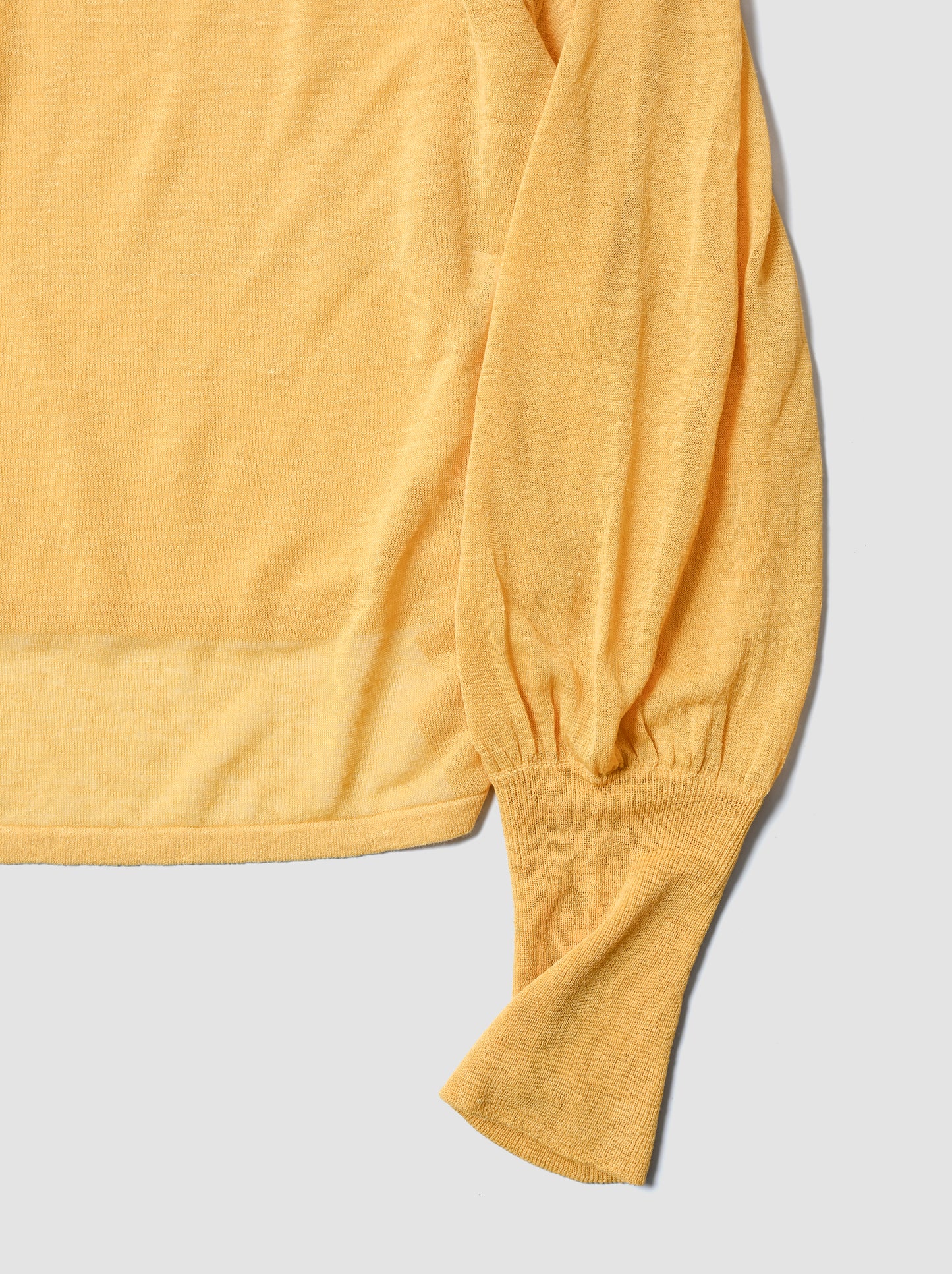 barbell object / knit po -YELLOW