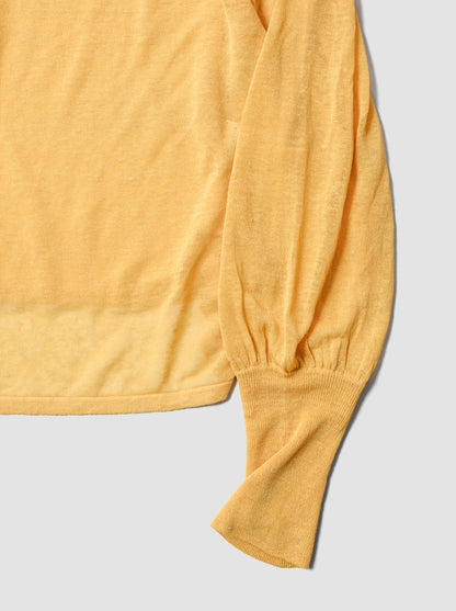 barbell object / knit po -YELLOW