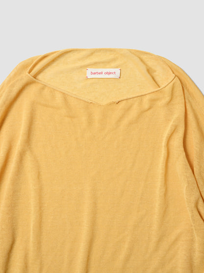 barbell object / knit po -YELLOW