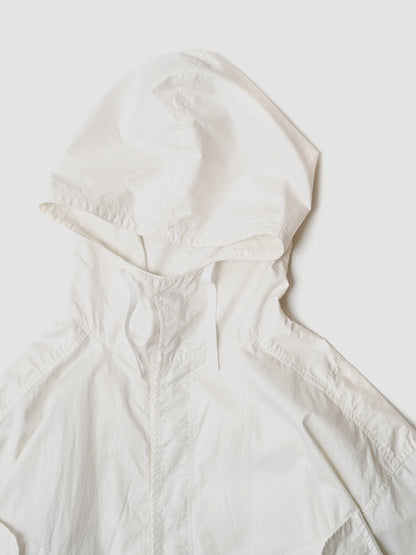 ANCELLM / HOODED FIELD SHIRT JACKET -WHITE