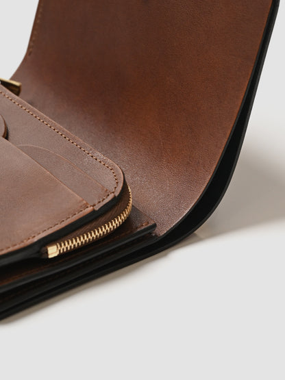 forme / Short wallet Cordovan  -BLACK×BROWN