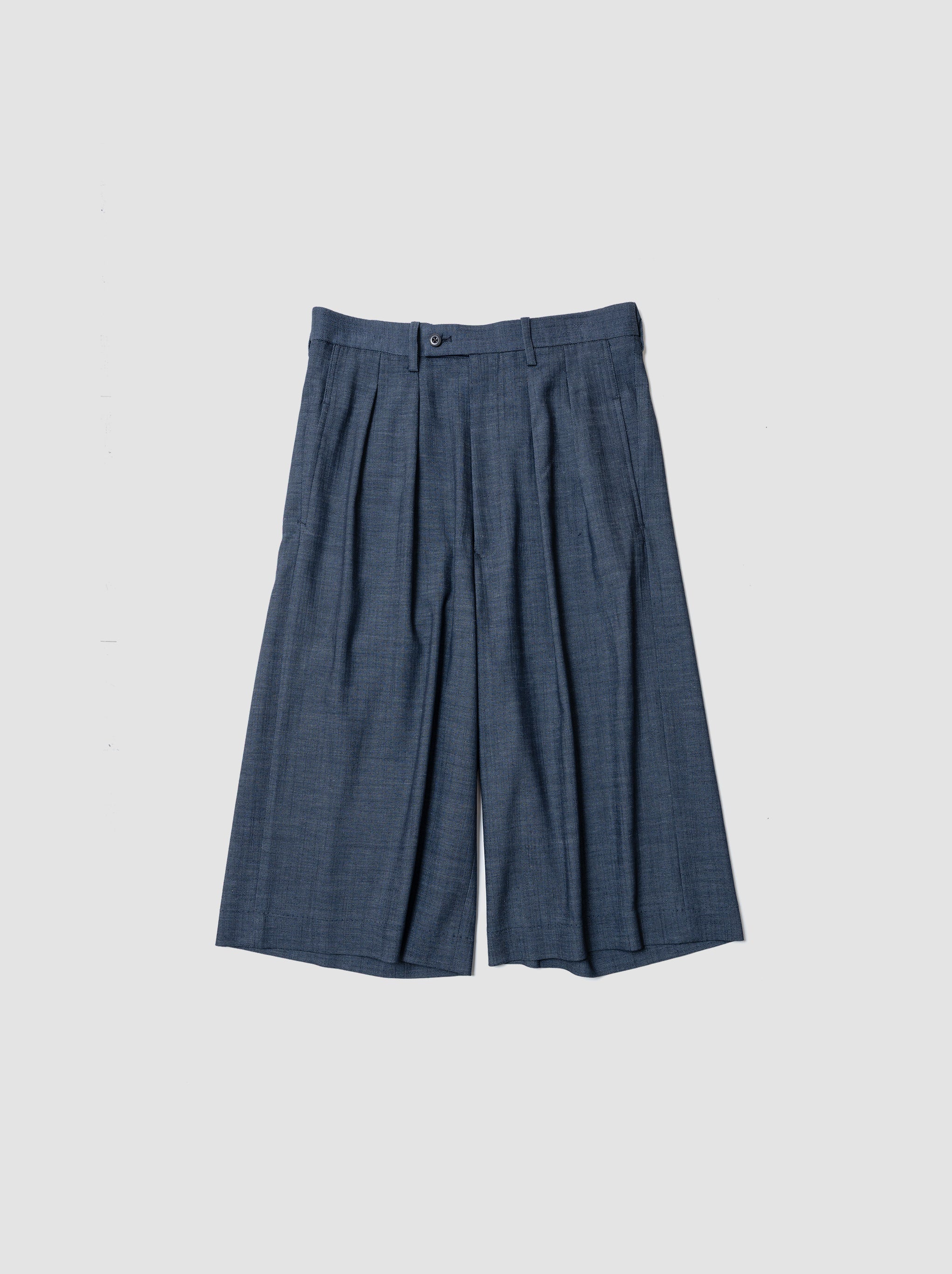 m's braque / CROPPED TUCKED BAGGY PANTS -NAVY – and father m's braque / CROPPED TUCKED BAGGY PANTS -NAVY – and father