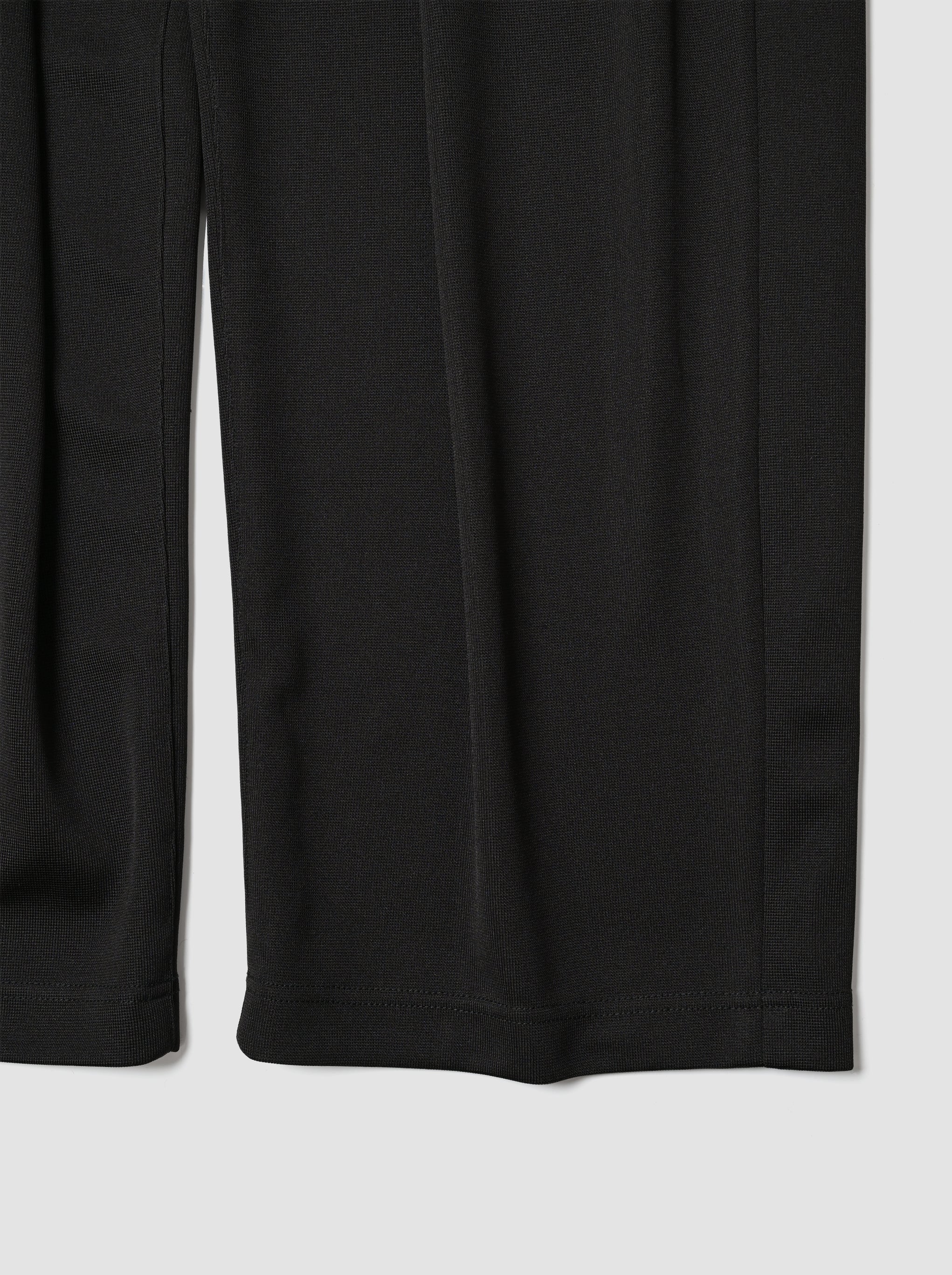 ANCELLM / MILANO RIB SLACKS -BLACK