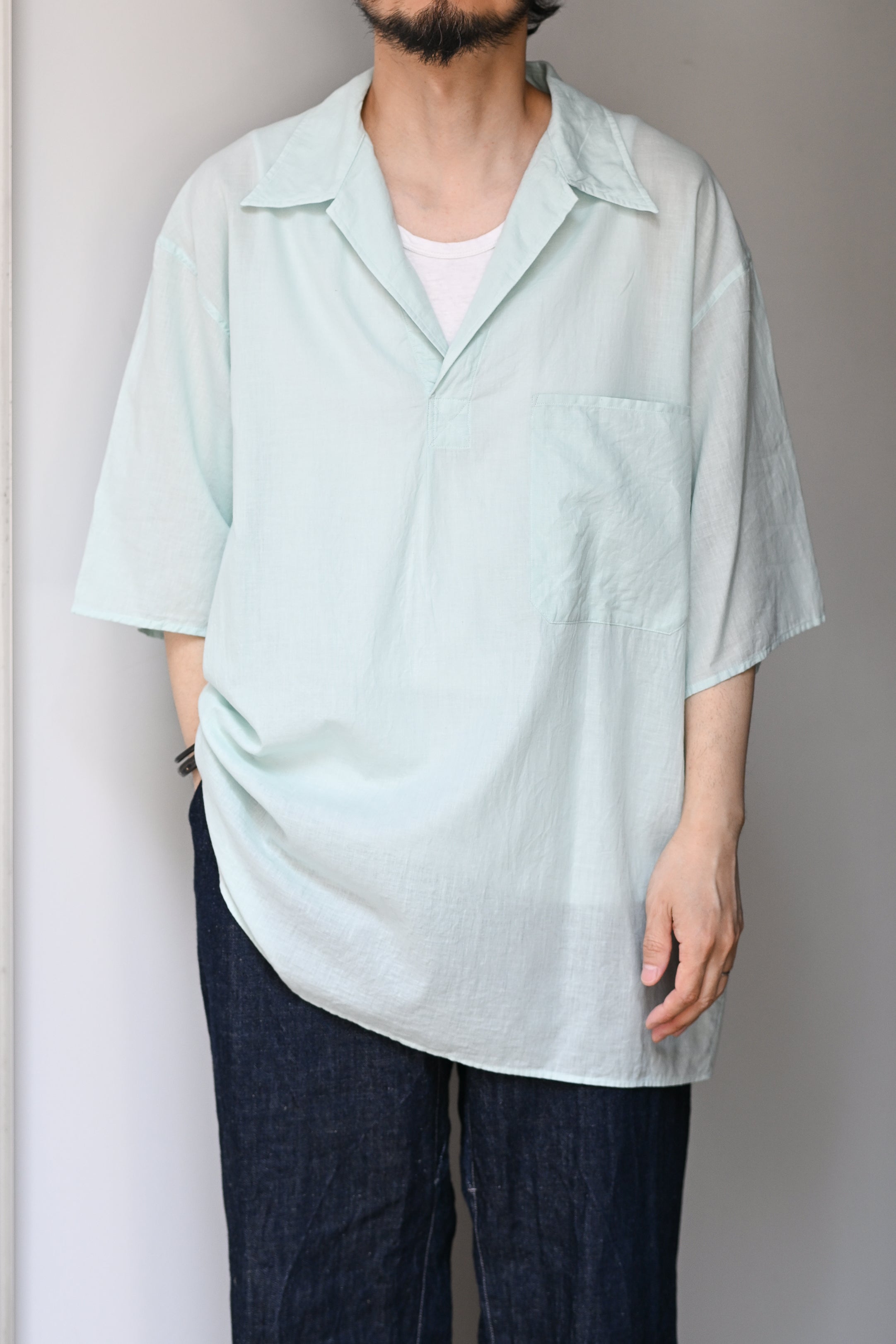 KAPTAIN SUNSHINE / Pullover SS Shirt -MINT – and father
