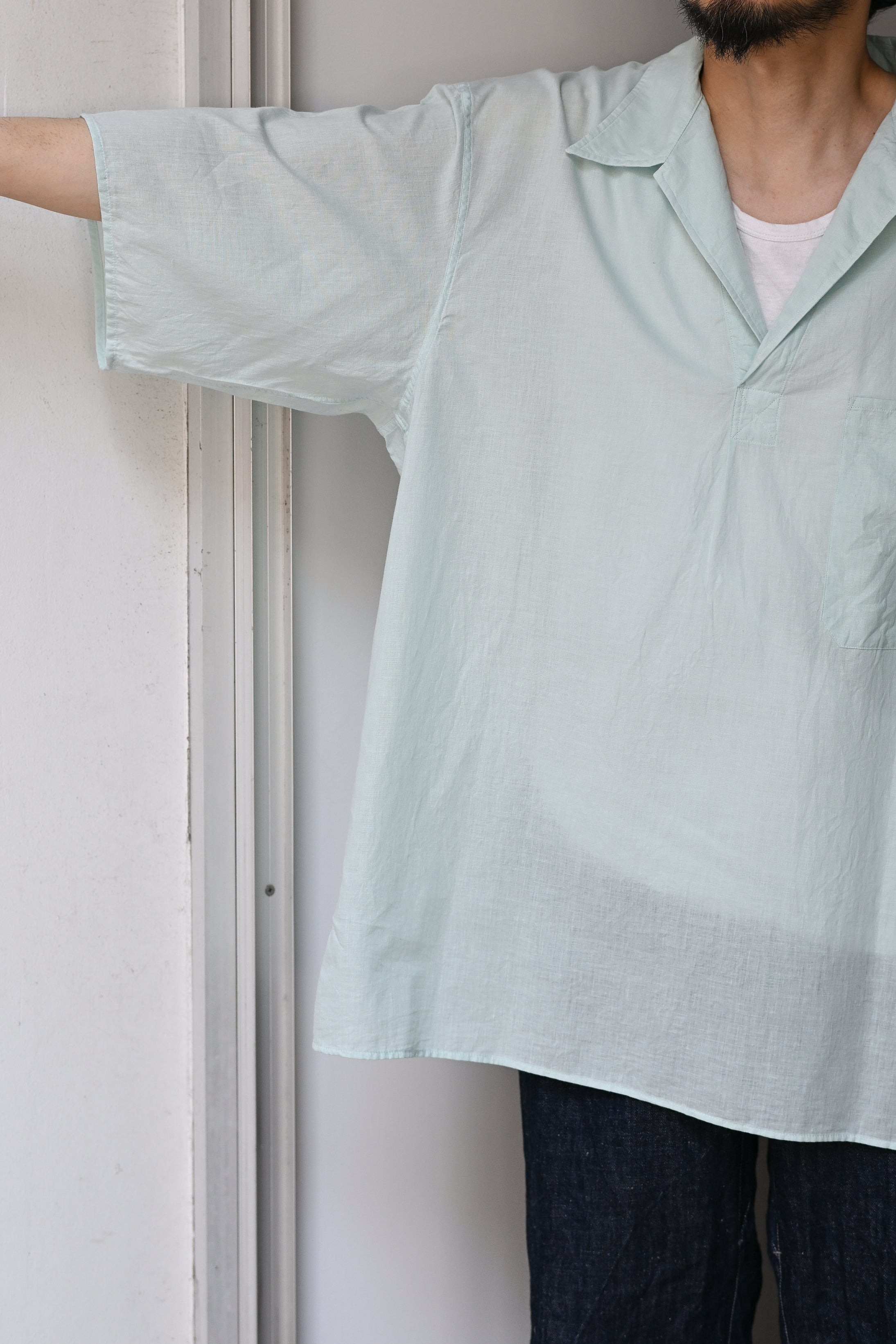 KAPTAIN SUNSHINE / Pullover SS Shirt -MINT – and father
