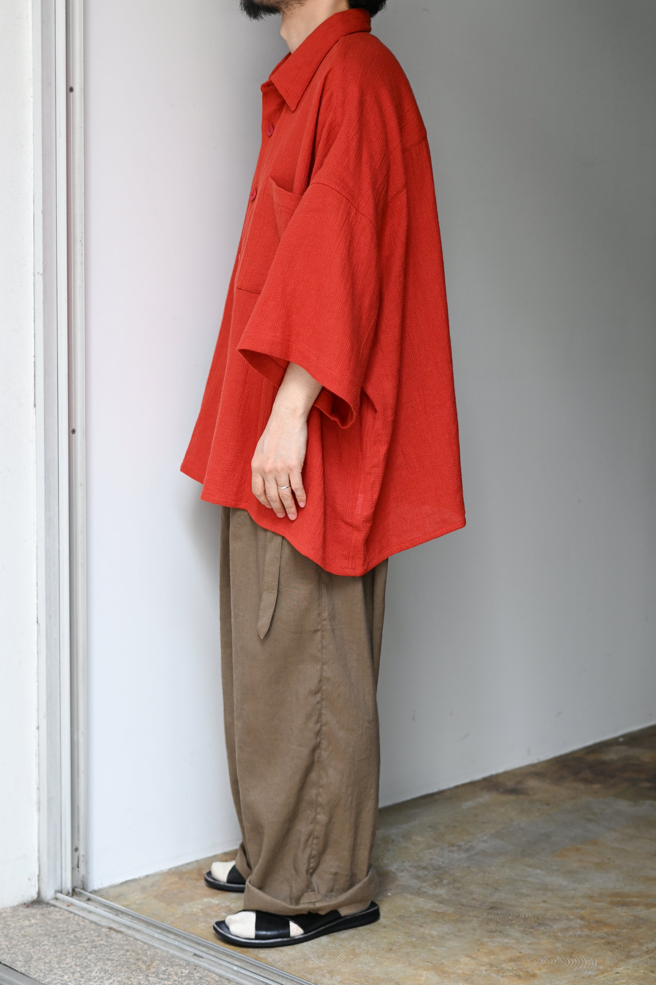 WHOWHAT / 5X SHIRT -BRICK RED – and father
