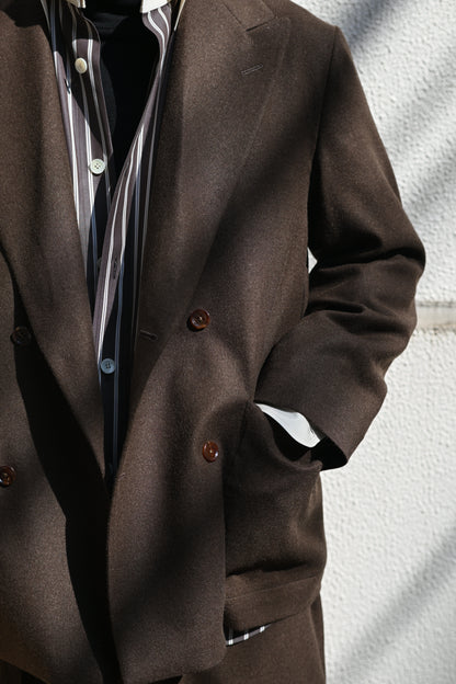 ANTOS. / BOXY DB BLAZER & SAILOR TROUSERS -BROWN
