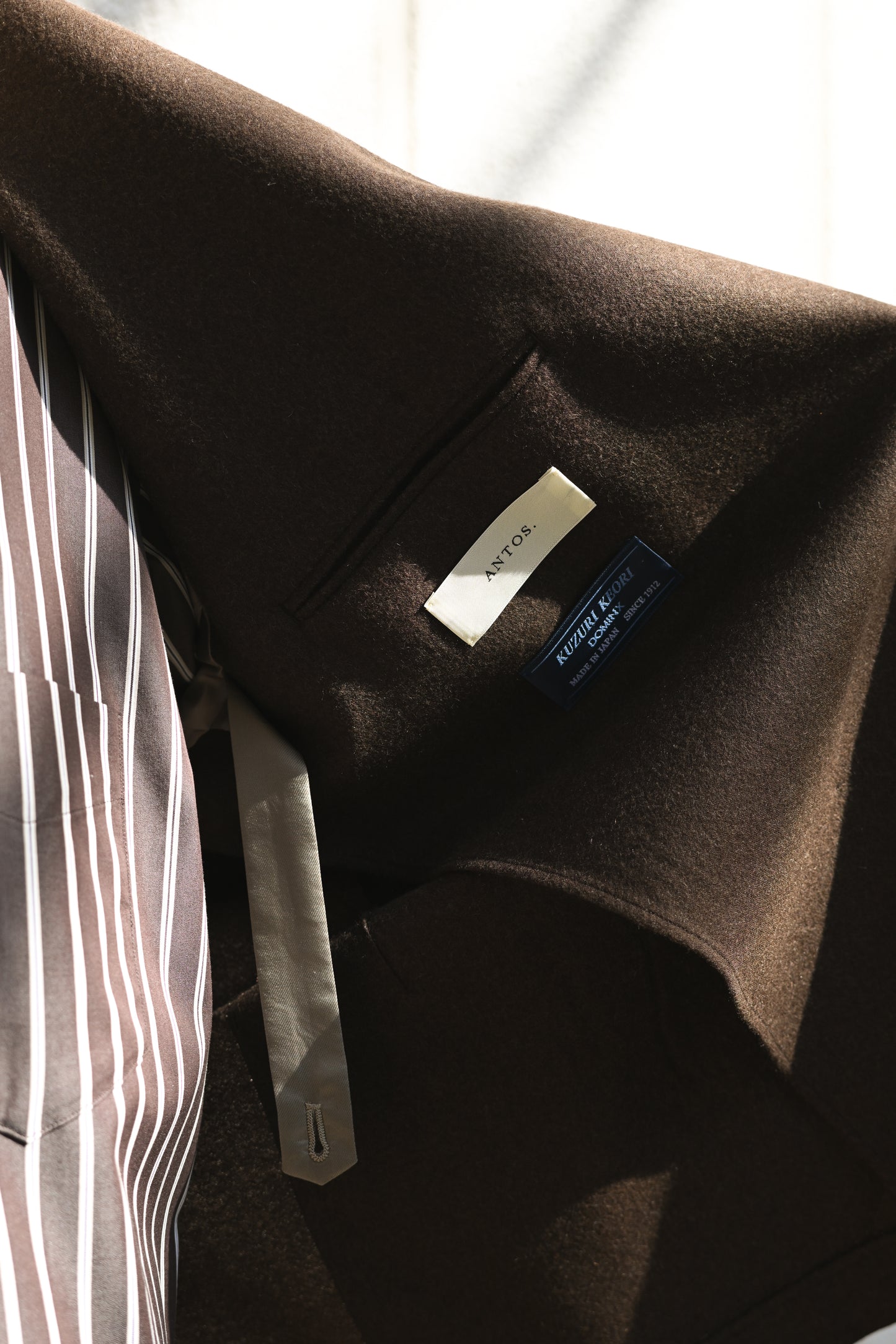 ANTOS. / BOXY DB BLAZER & SAILOR TROUSERS -BROWN