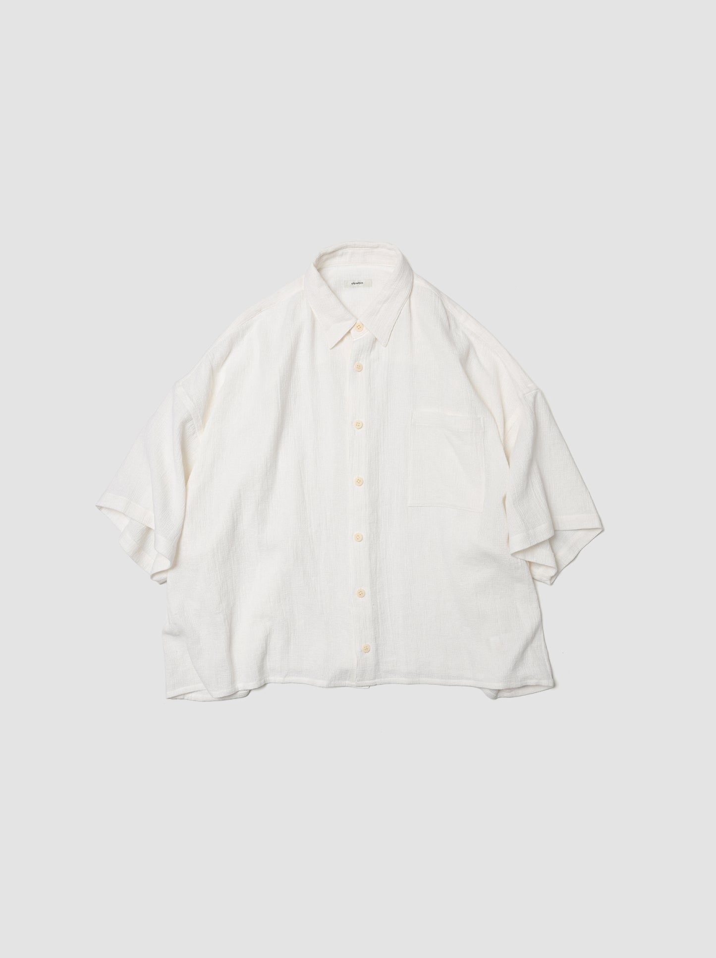 WHOWHAT / 5X SHIRT  <SHORT SLEEVE> -WHITE