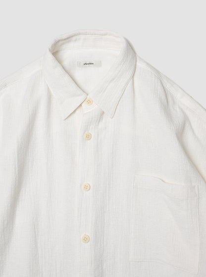 WHOWHAT / 5X SHIRT  <SHORT SLEEVE> -WHITE