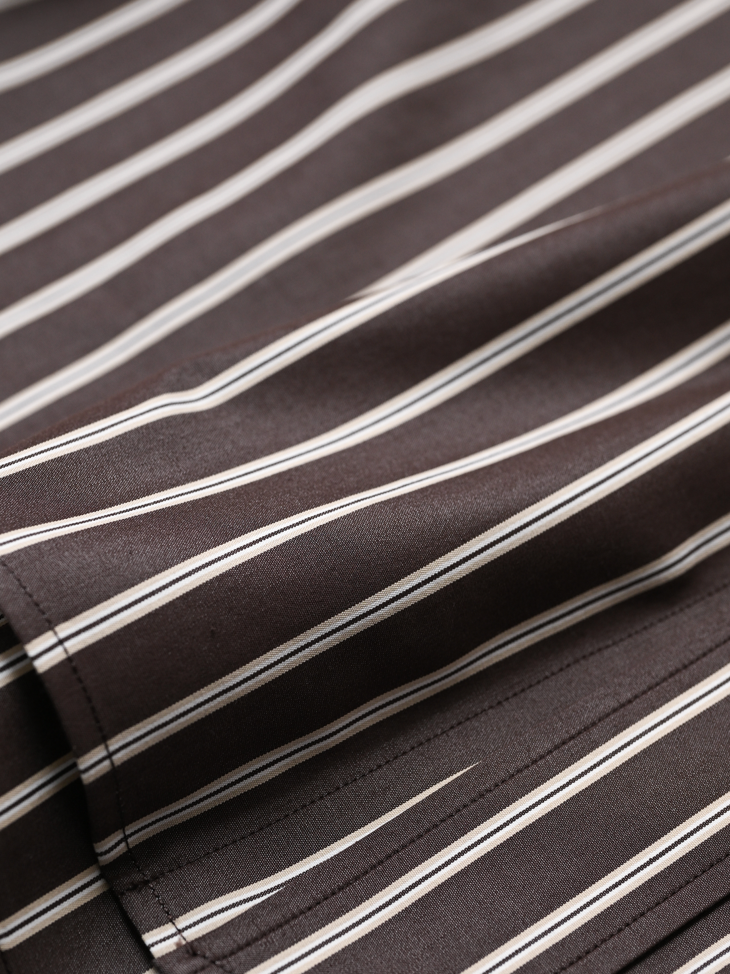 ANTOS. / 2 WAY SHIRT -BROWN