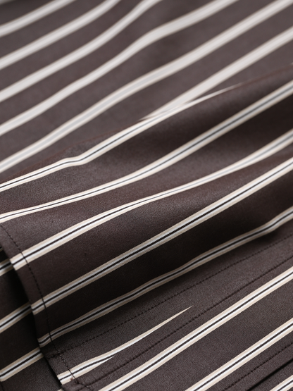 ANTOS. / 2 WAY SHIRT -BROWN