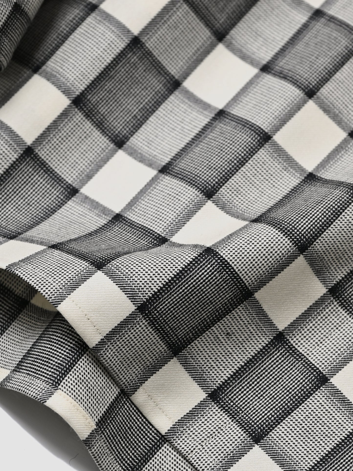 ANTOS. / DOUBLE POCKET OVER SHIRT -WHITE/BLACK