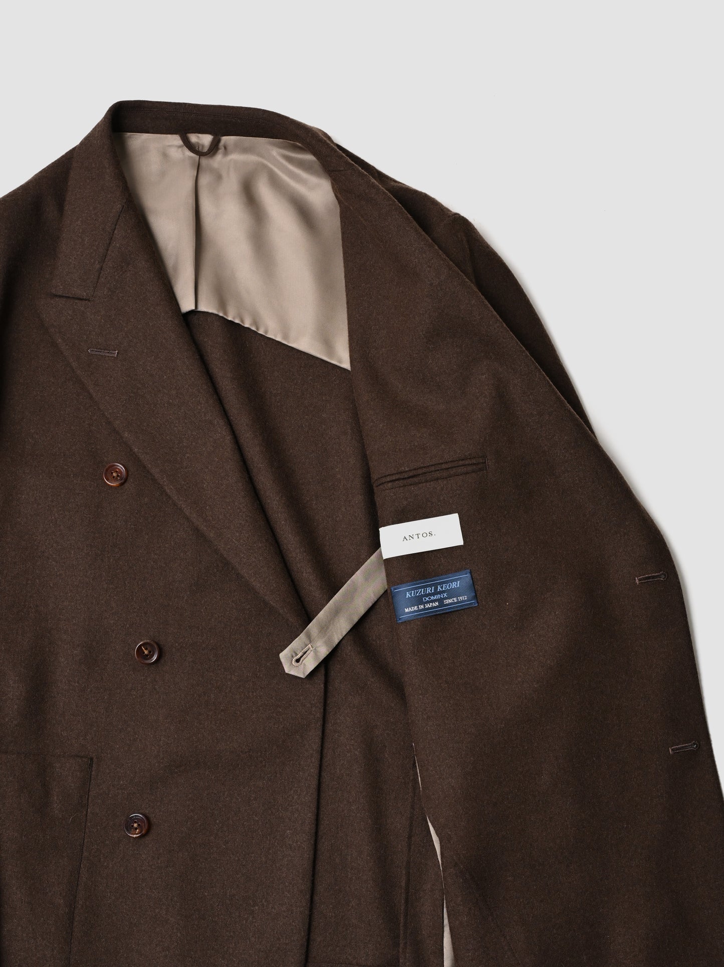 ANTOS. / BOXY DB BLAZER & SAILOR TROUSERS -BROWN