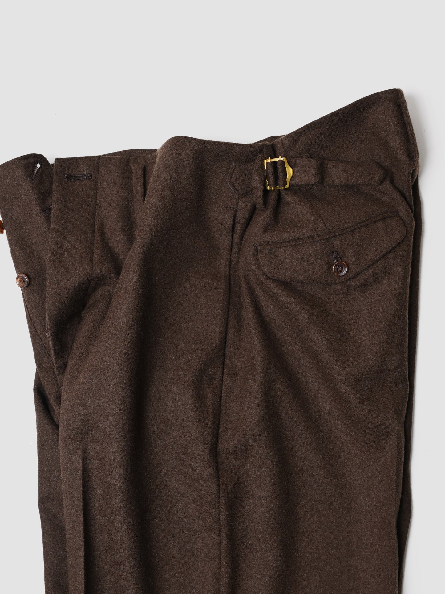 ANTOS. / BOXY DB BLAZER & SAILOR TROUSERS -BROWN