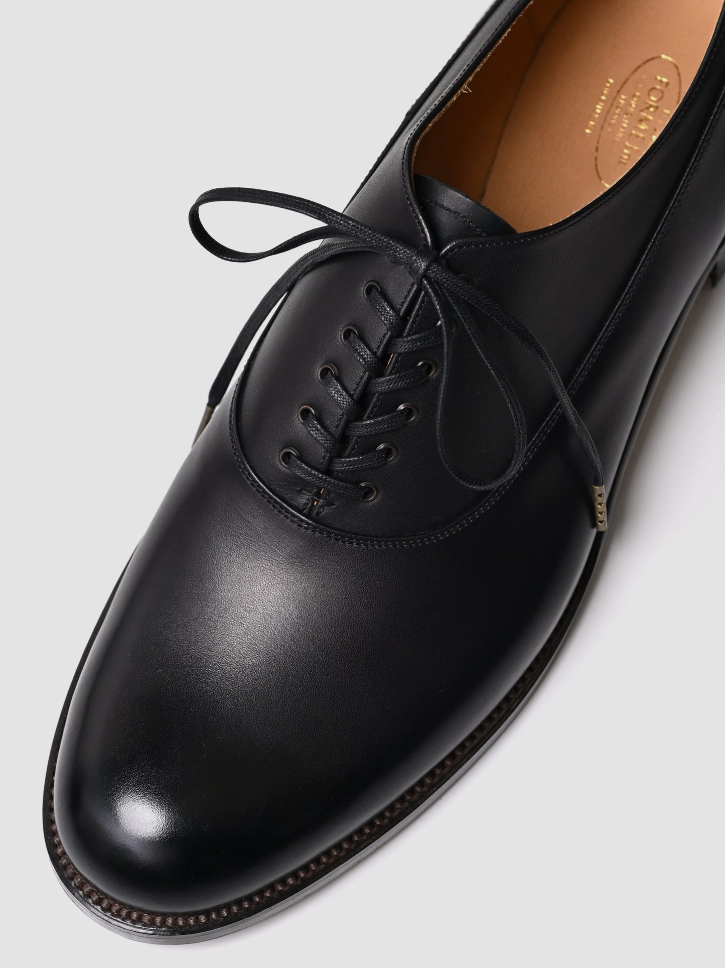 forme / fm-105 LIM BALMORAL PLAIN TOE -BLACK
