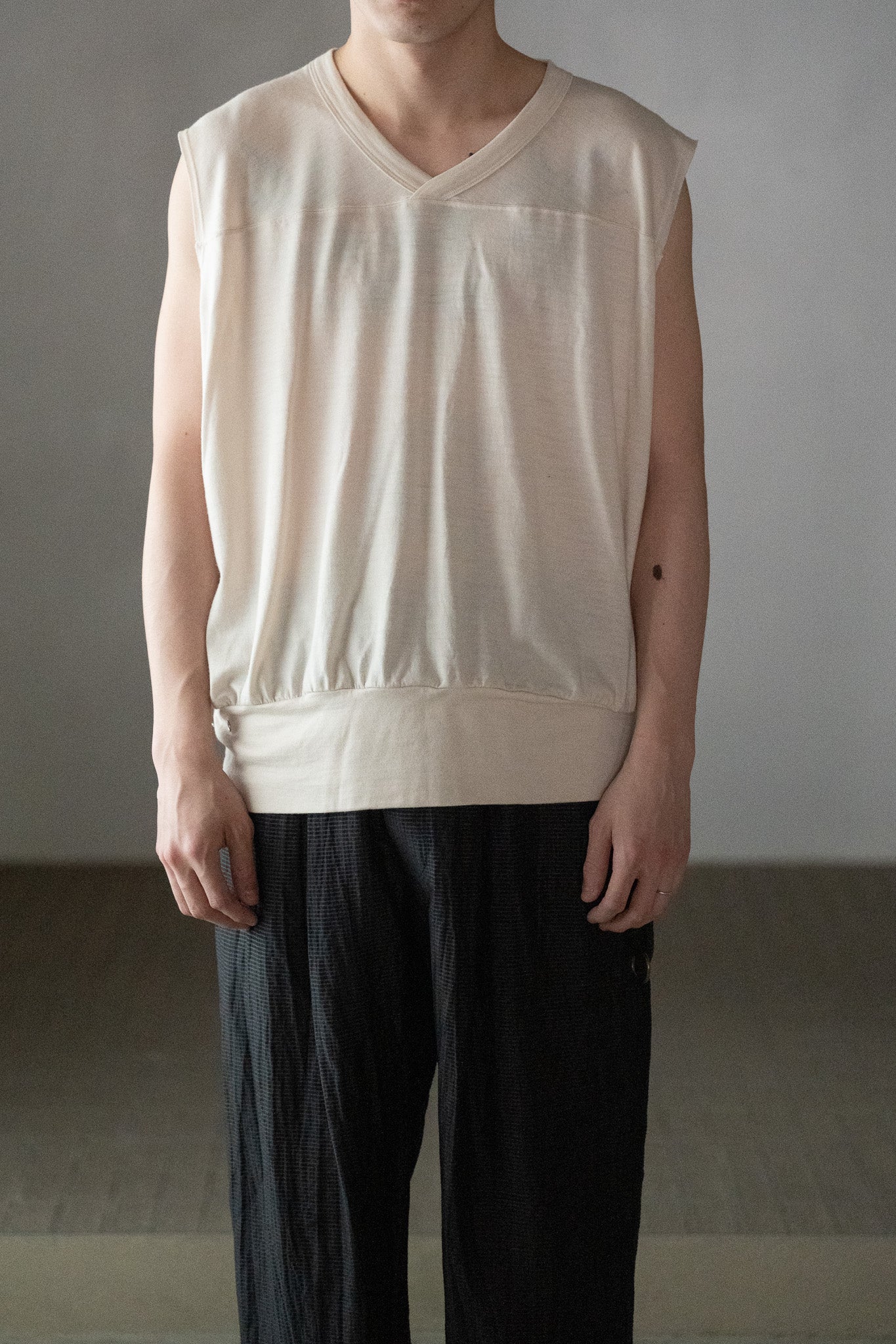 barbell object / sw ns top -ECRU