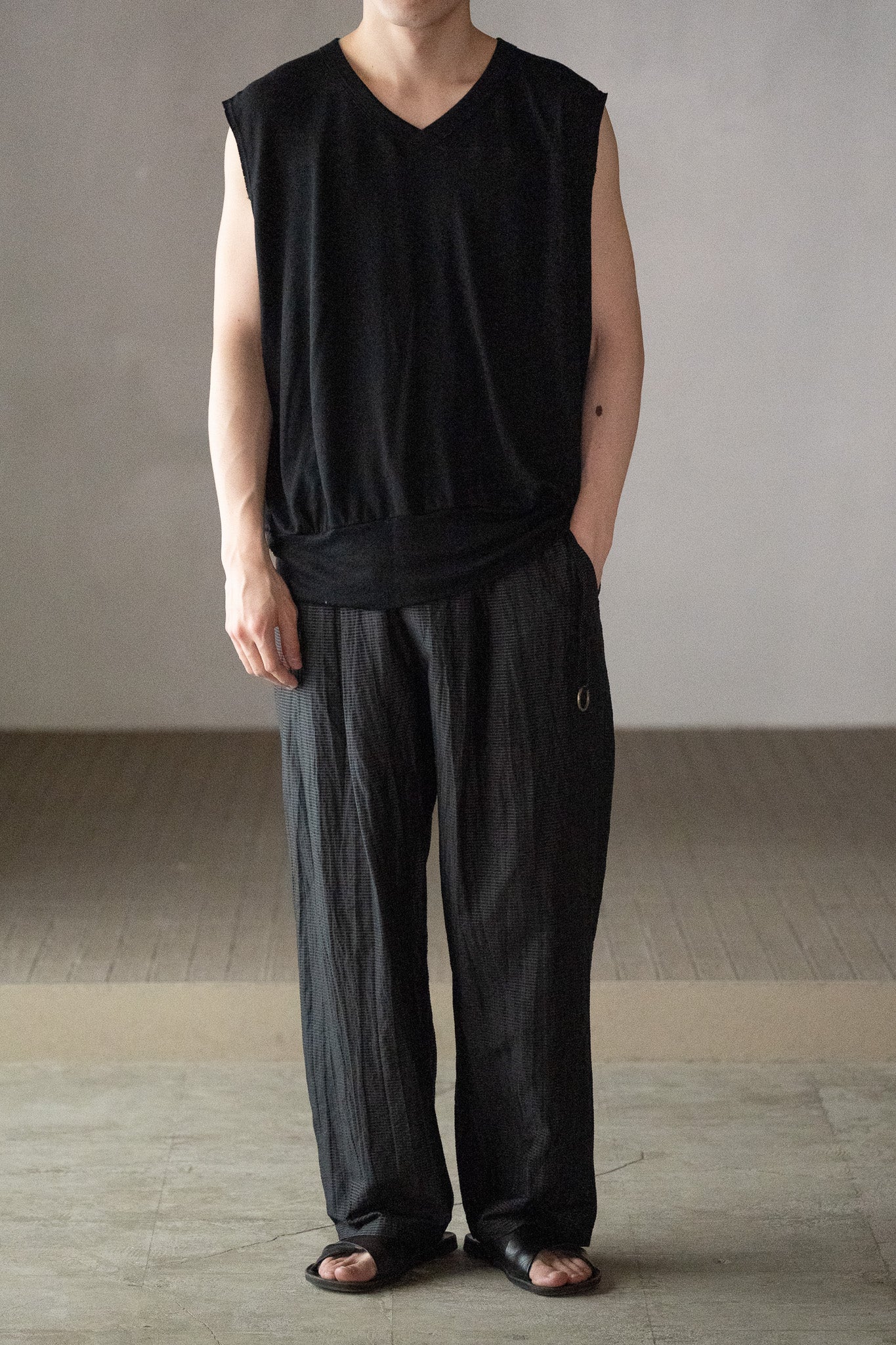 barbell object / sw ns top -BLACK – and father