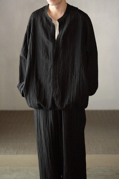 barbell object / uneven s/l top -BLACK