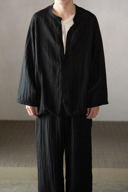 barbell object / uneven s/l top -BLACK