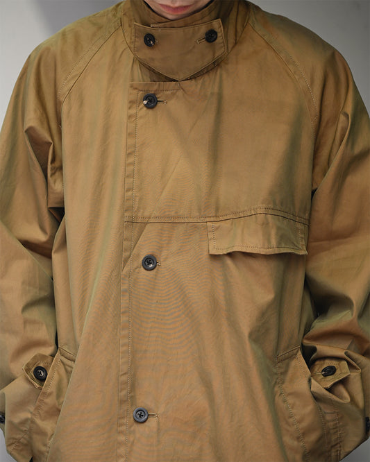 ANCELLM / SINGLE BREASTED COLLAR COAT -BEIGE