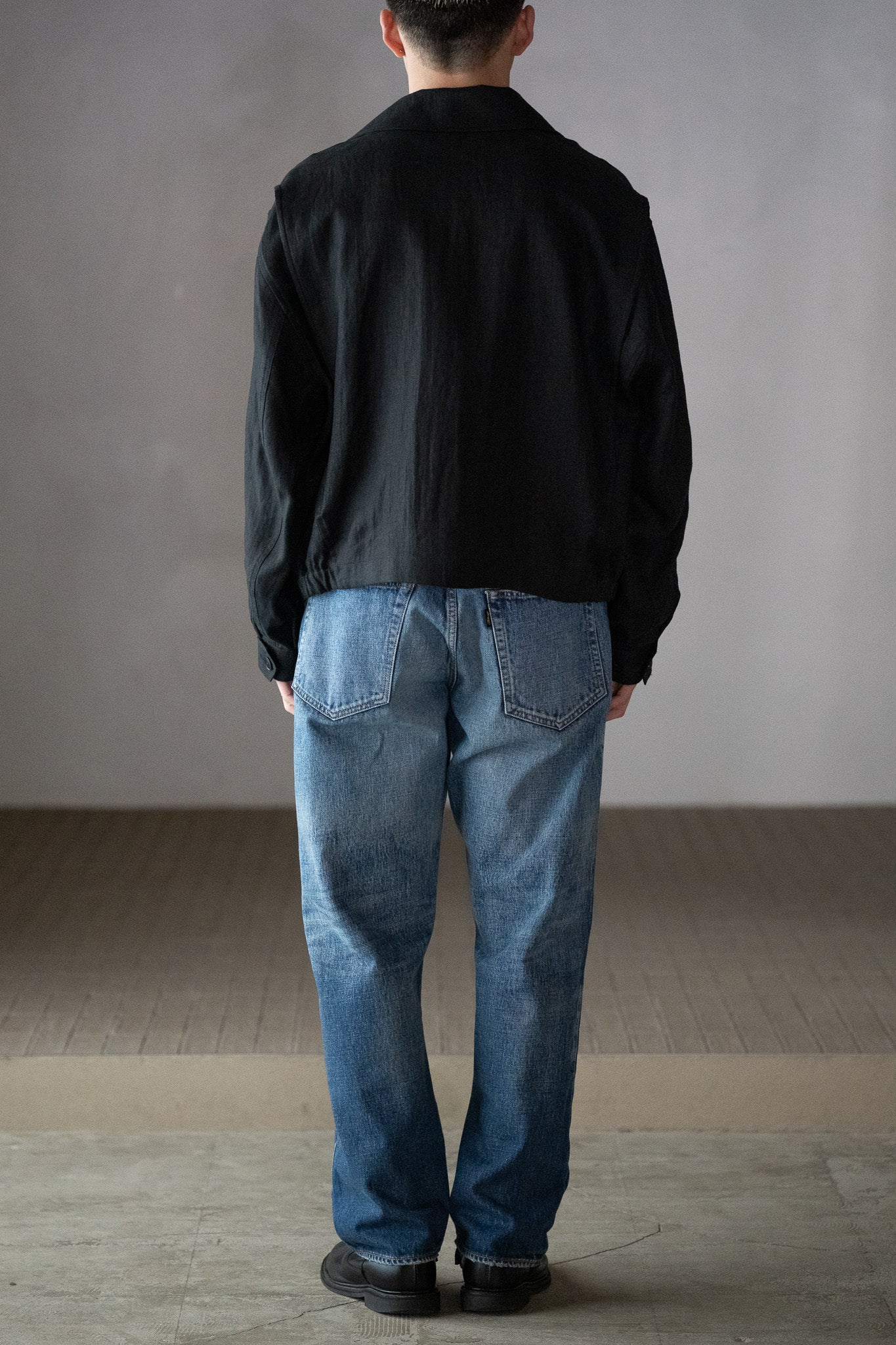ANTOS. / MILITARY BLOUSON -BLACK