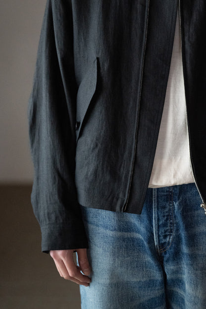 ANTOS. / MILITARY BLOUSON -BLACK