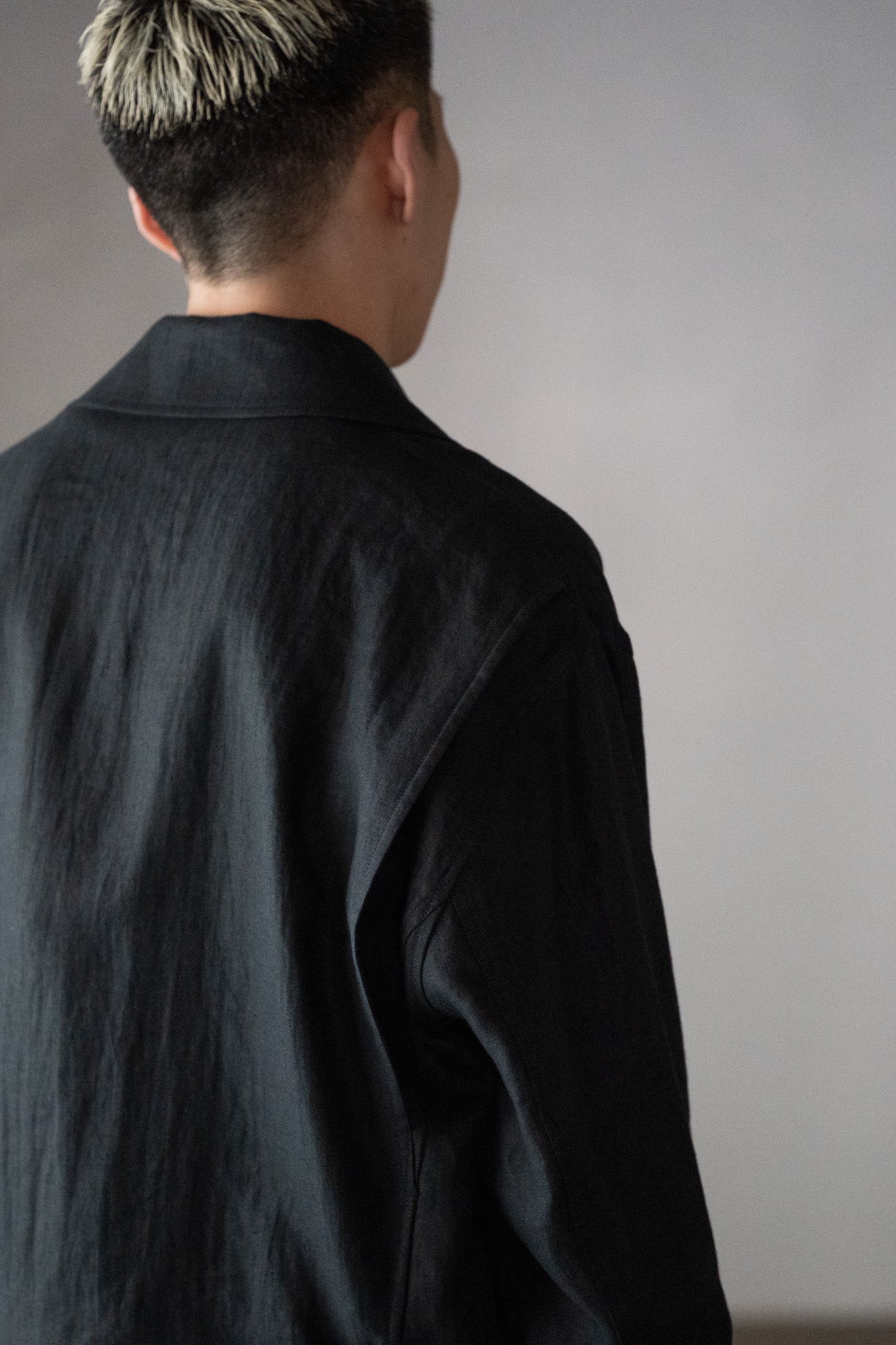 ANTOS. / MILITARY BLOUSON -BLACK
