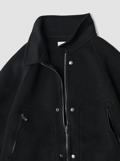 barbell object / r/w off coat -BLACK