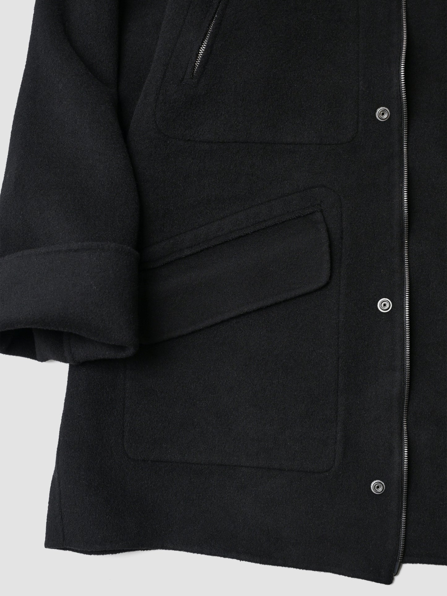 barbell object / r/w off coat -BLACK