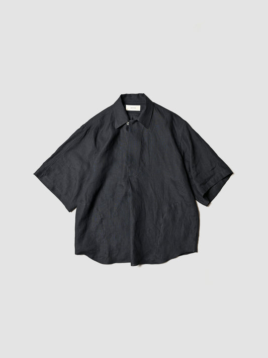 ANTOS. / SKIPPER SHIRT -BLACK