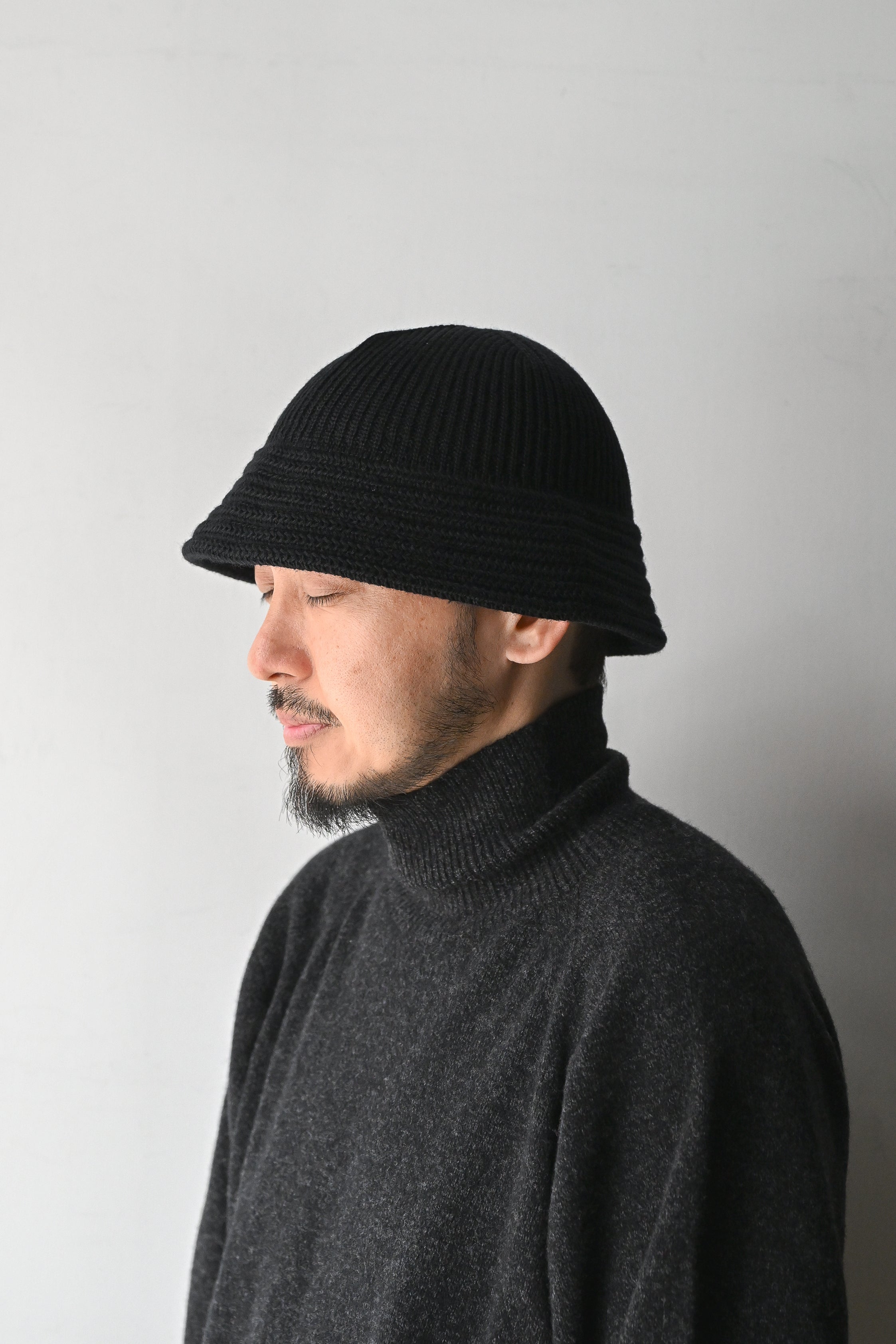 COMESANDGOES / WASHABLE BALLOON HAT -BLACK