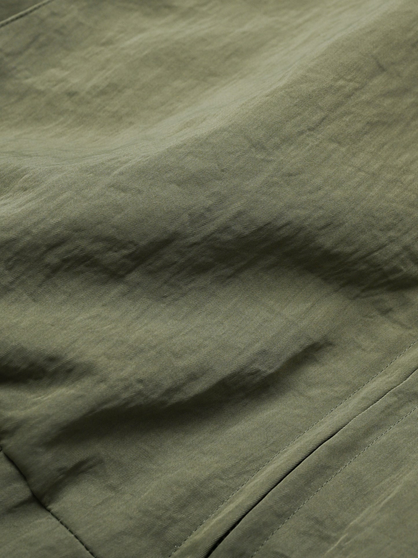 Antwort / LEATHER PIPED BOMBER JACKET -GREEN